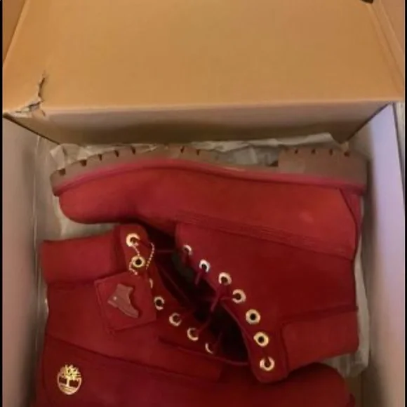 Timberland | Shoes | Limited Release Red Timberlands Size 95  display picture 2
